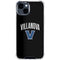 Villanova University V Black iPhone 14 Clear Case